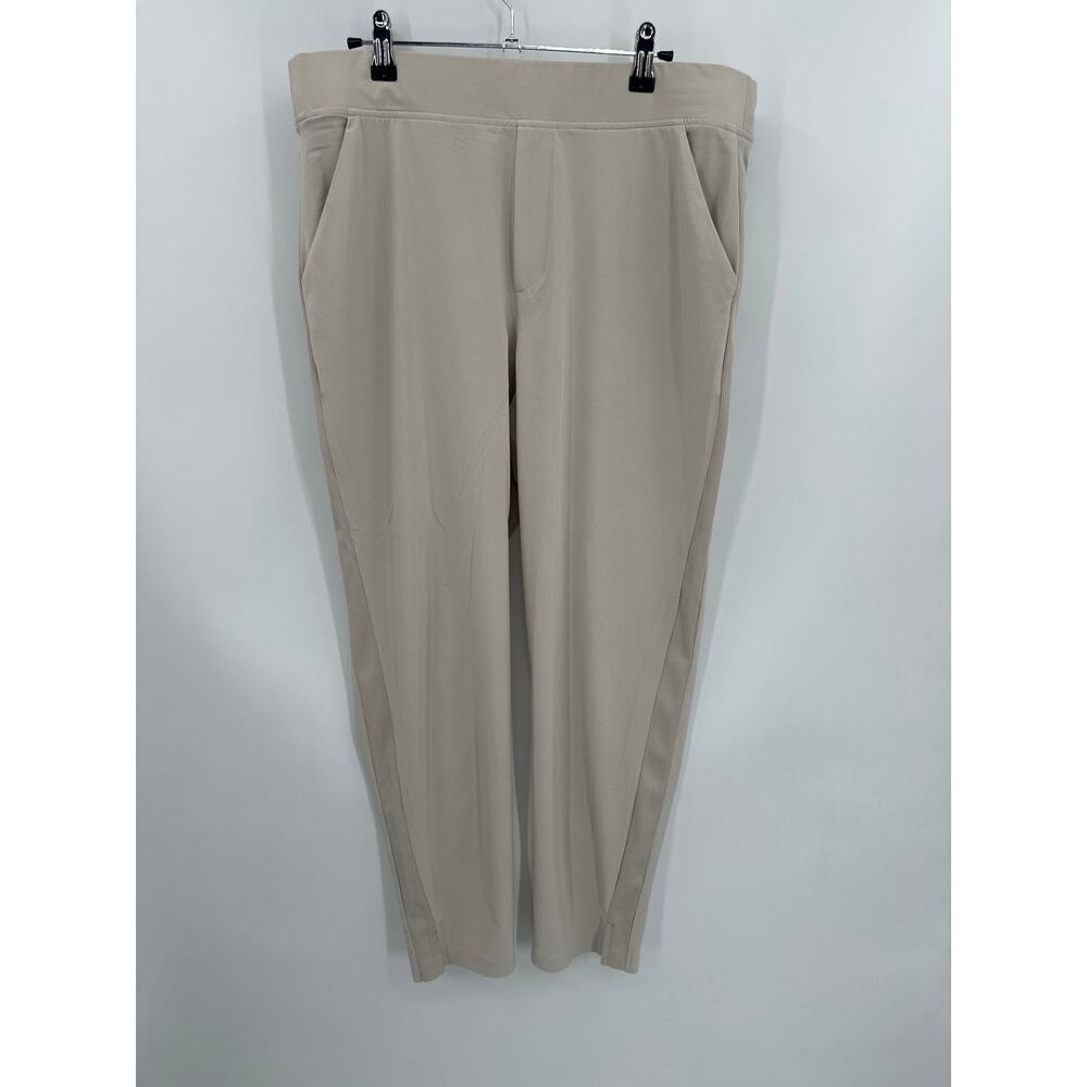 Athleta Tan Athletic Jogger Pants Size 14 Straight Leg Lightweight Packable